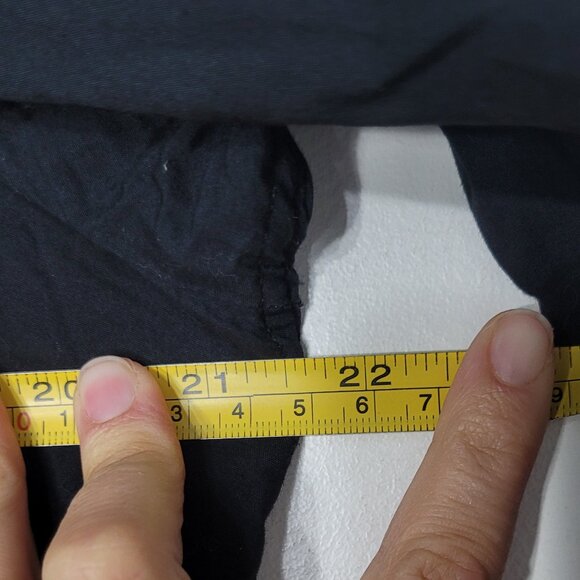 H&M Black Cotton Blend Classic Long Sleeve Collared Button-Down Shirt Size 14 - Picture 10 of 11